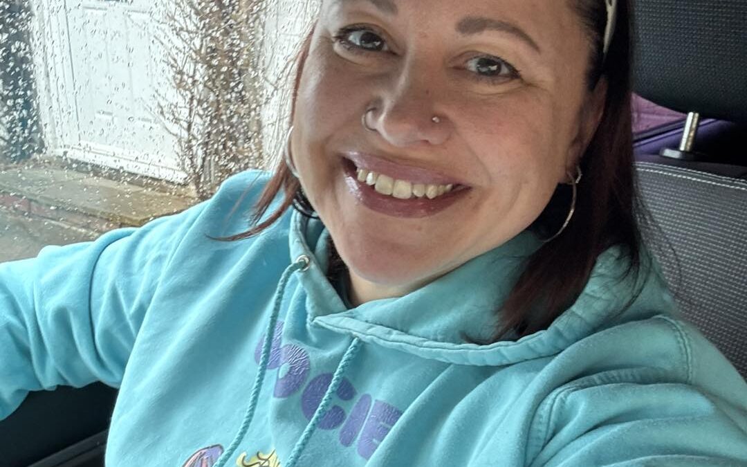 boogie Tots entertainer Nina in her car